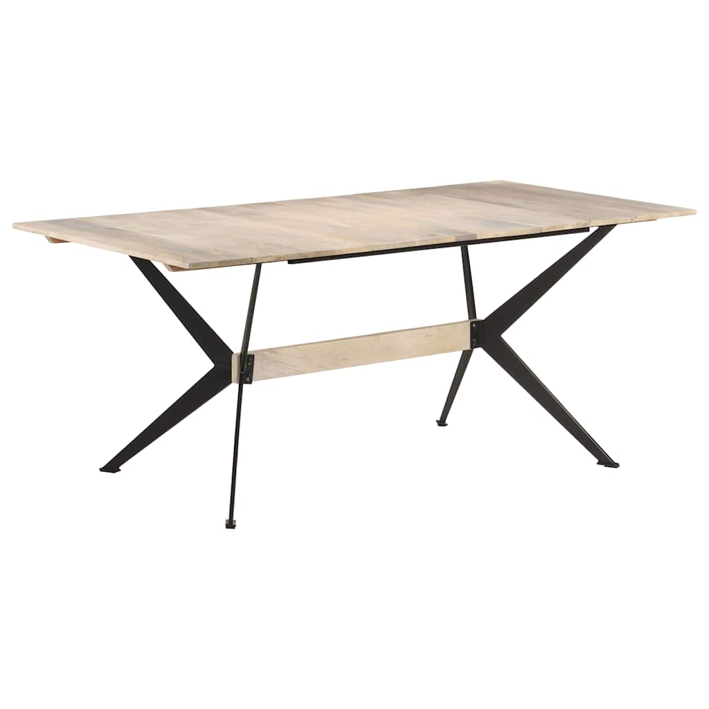 vidaXL Mesa de comedor de madera maciza de mango 180x90x76 cm