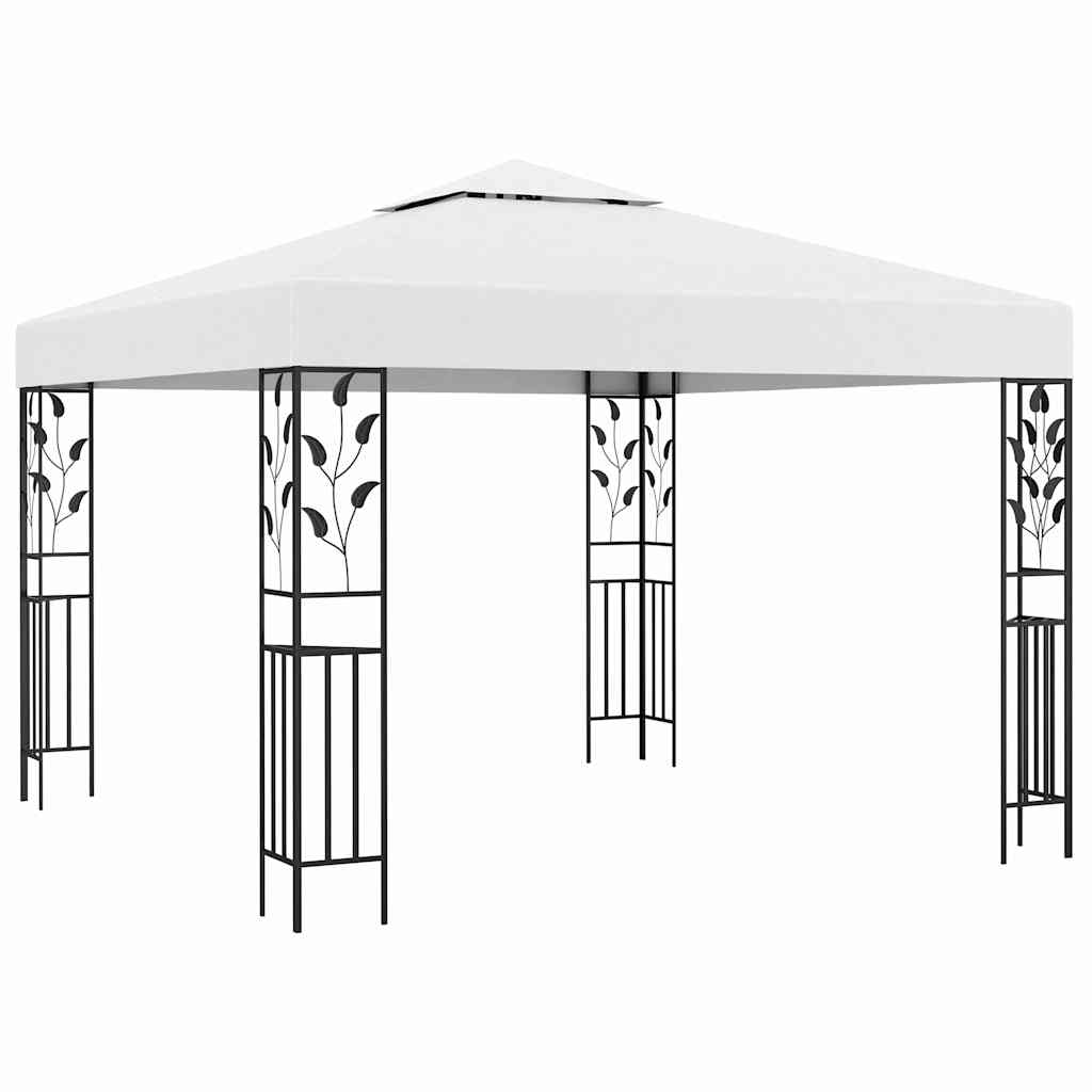 vidaXL Cenador blanco 3x3 m 180 g/m²