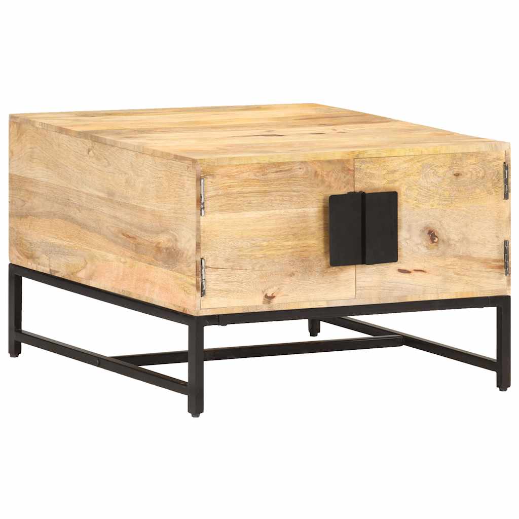 vidaXL Mesa de centro madera maciza de mango 67x67x45 cm
