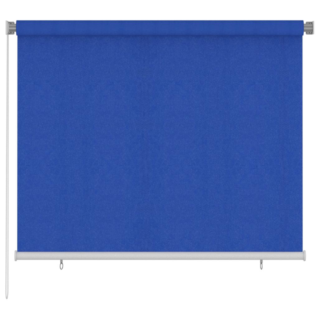 vidaXL Persiana enrollable de exterior 185(ancho)x140(alto)cm azul HDPE