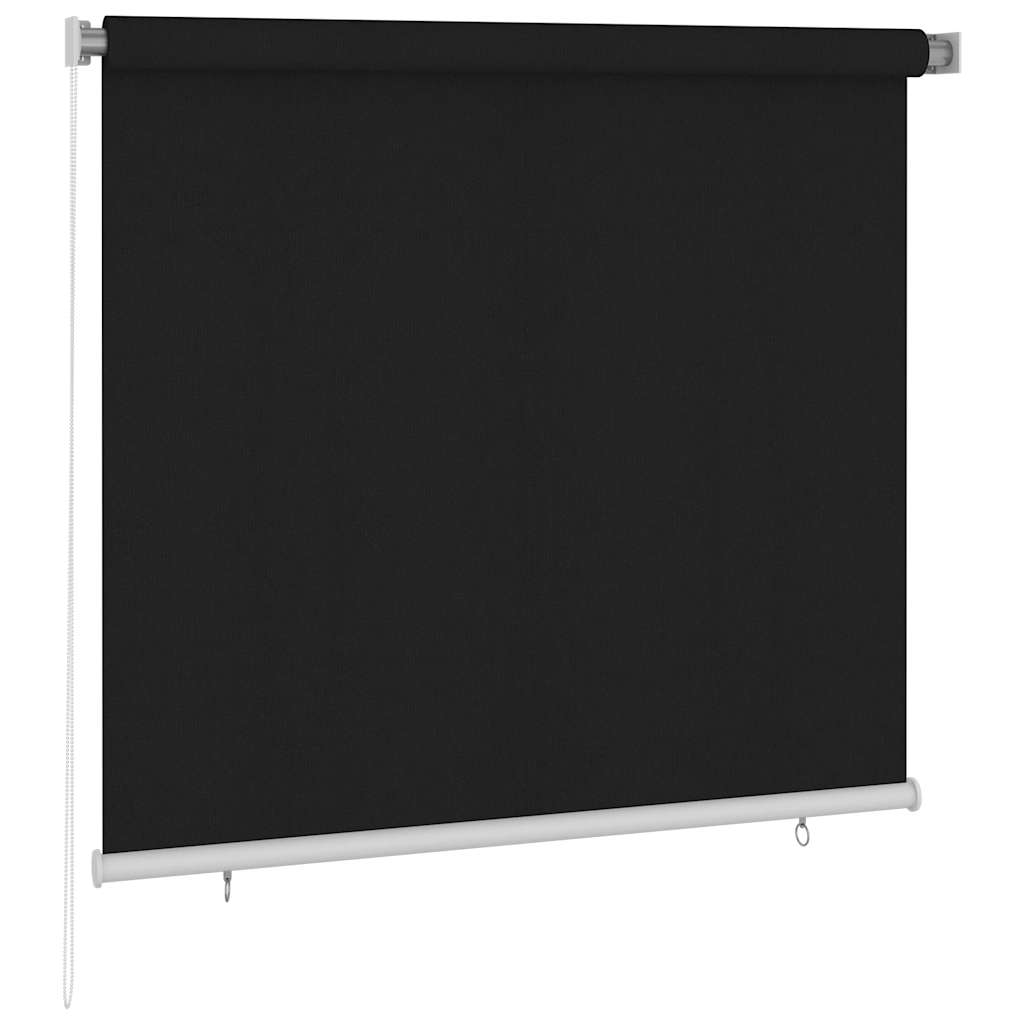 vidaXL Persiana enrollable de exterior 165(ancho)x140(alto)cm negro