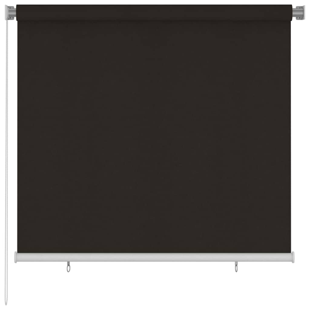 vidaXL Persiana enrollable de exterior 165(ancho)x140(alto)cm HDPE marrón