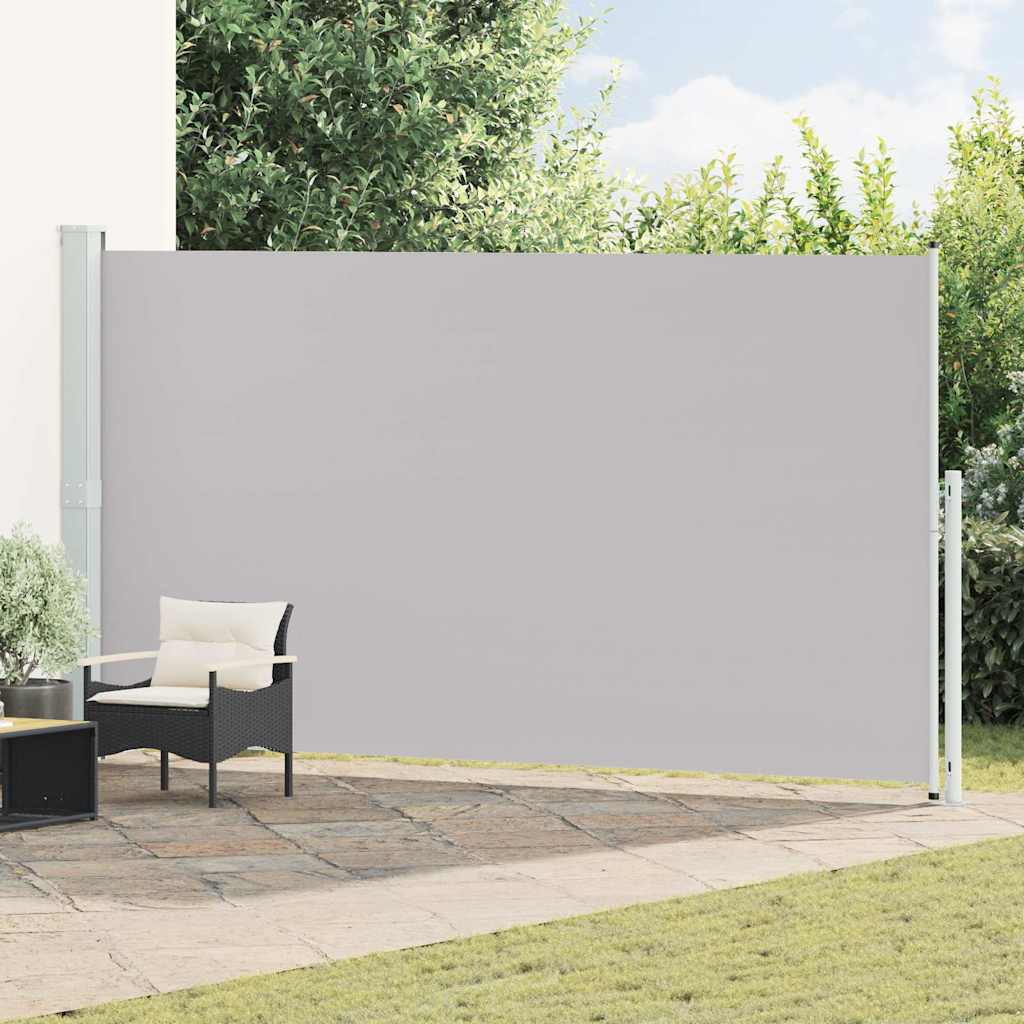 vidaXL Toldo lateral retráctil para patio gris 200x514 cm