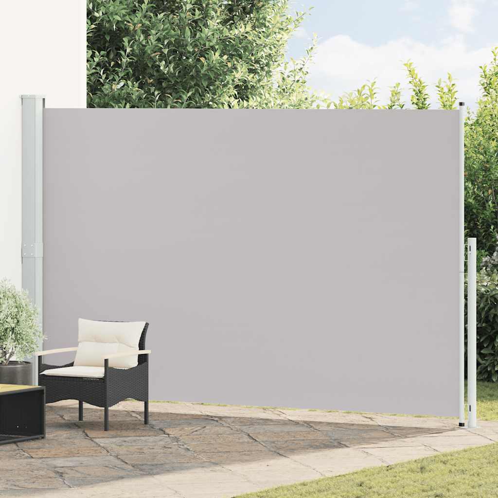 vidaXL Toldo lateral retráctil para patio gris 220x514 cm