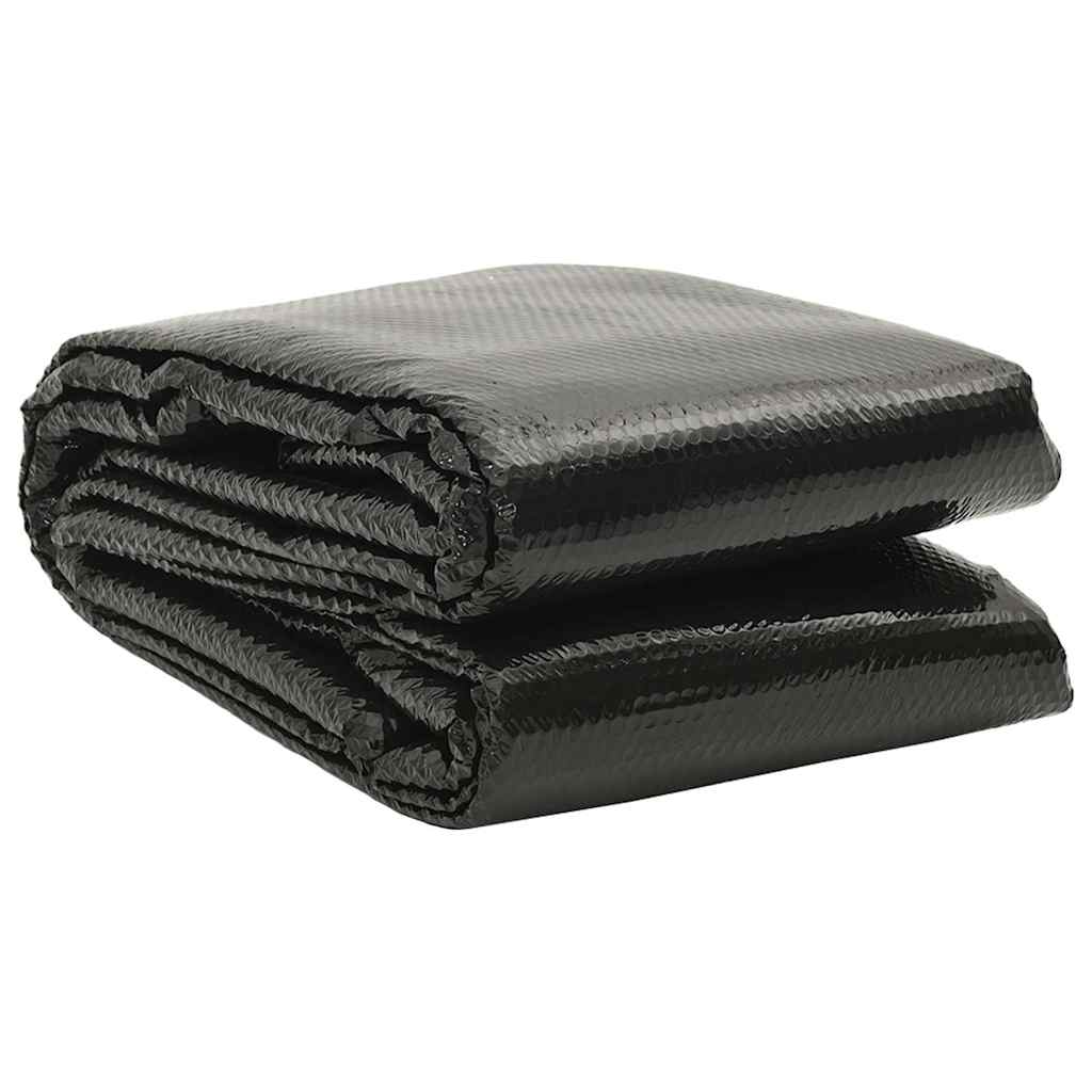 vidaXL Cubierta de piscina rectangular PE negro 600x400 cm