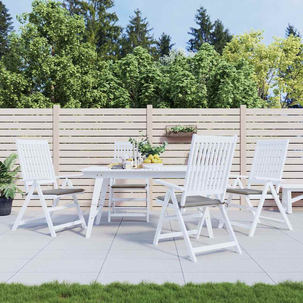 vidaXL Cojines de silla de jardín 4 uds tela Oxford gris 50x50x3 cm