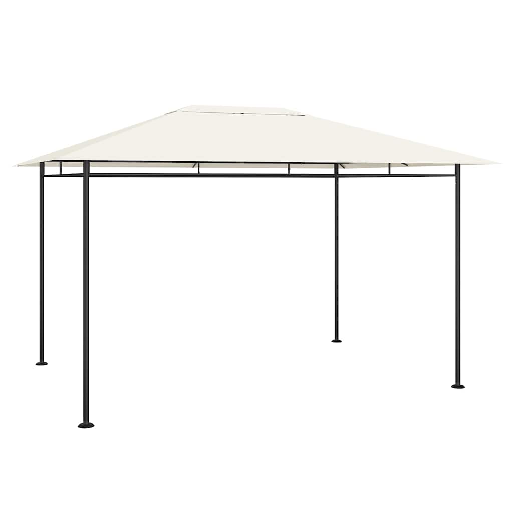 vidaXL Cenador color crema 384x281x270 cm 180 g/m²