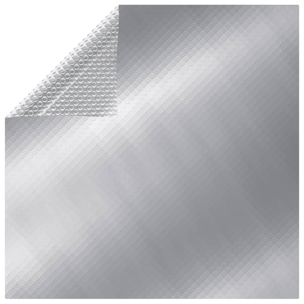 vidaXL Cubierta de piscina PE plateado 975x488 cm