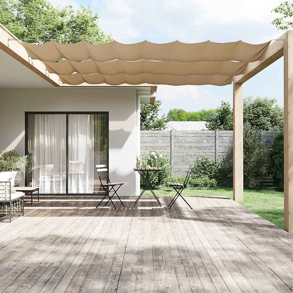 vidaXL Toldo vertical tela oxford gris taupe 100x800 cm