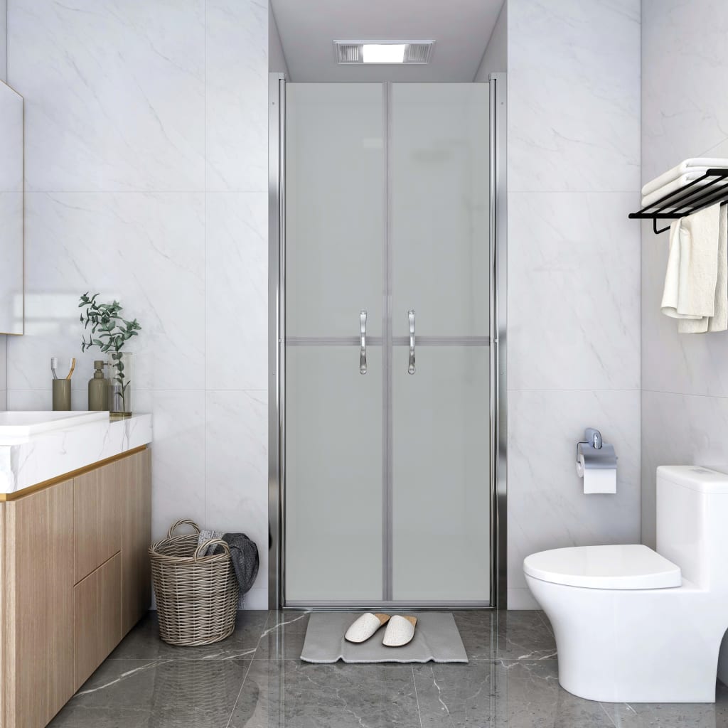 vidaXL Puerta de ducha ESG esmerilado 86x190 cm