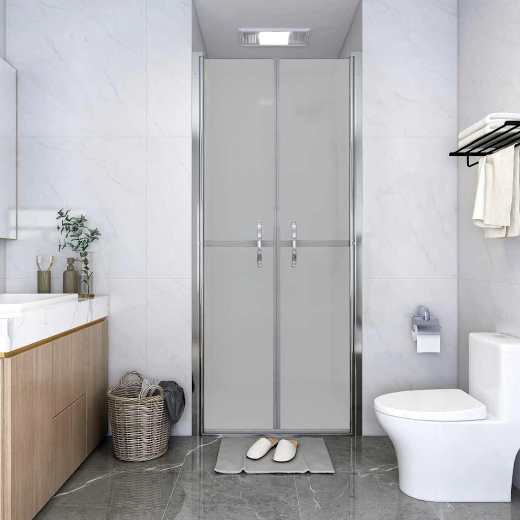vidaXL Puerta de ducha ESG esmerilado 91x190 cm