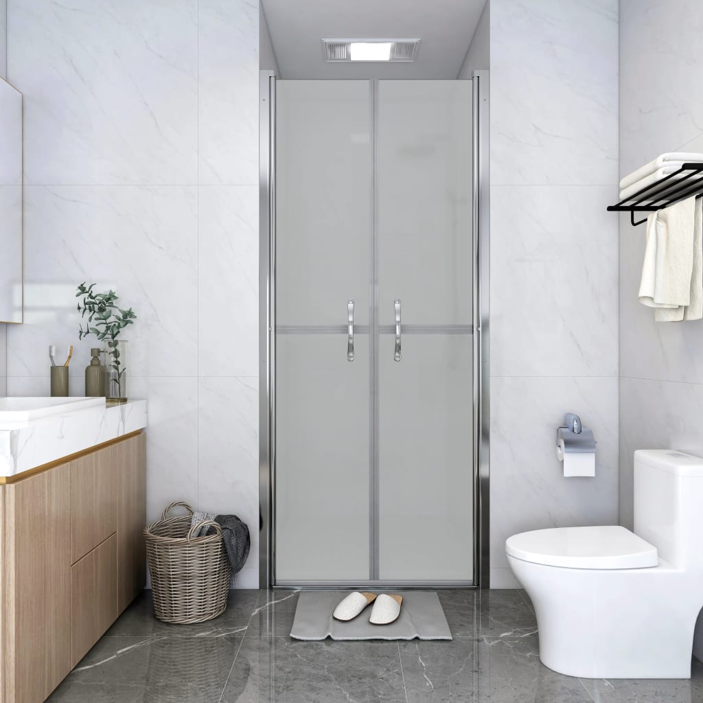 vidaXL Puerta de ducha ESG esmerilado 96x190 cm