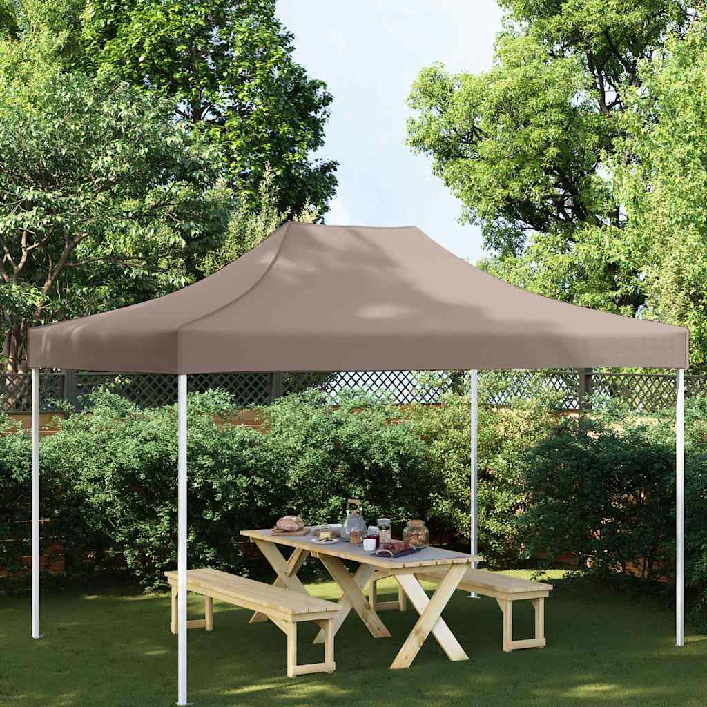 vidaXL Techo de carpa para celebraciones gris taupe 4x3 m 270 g/m²