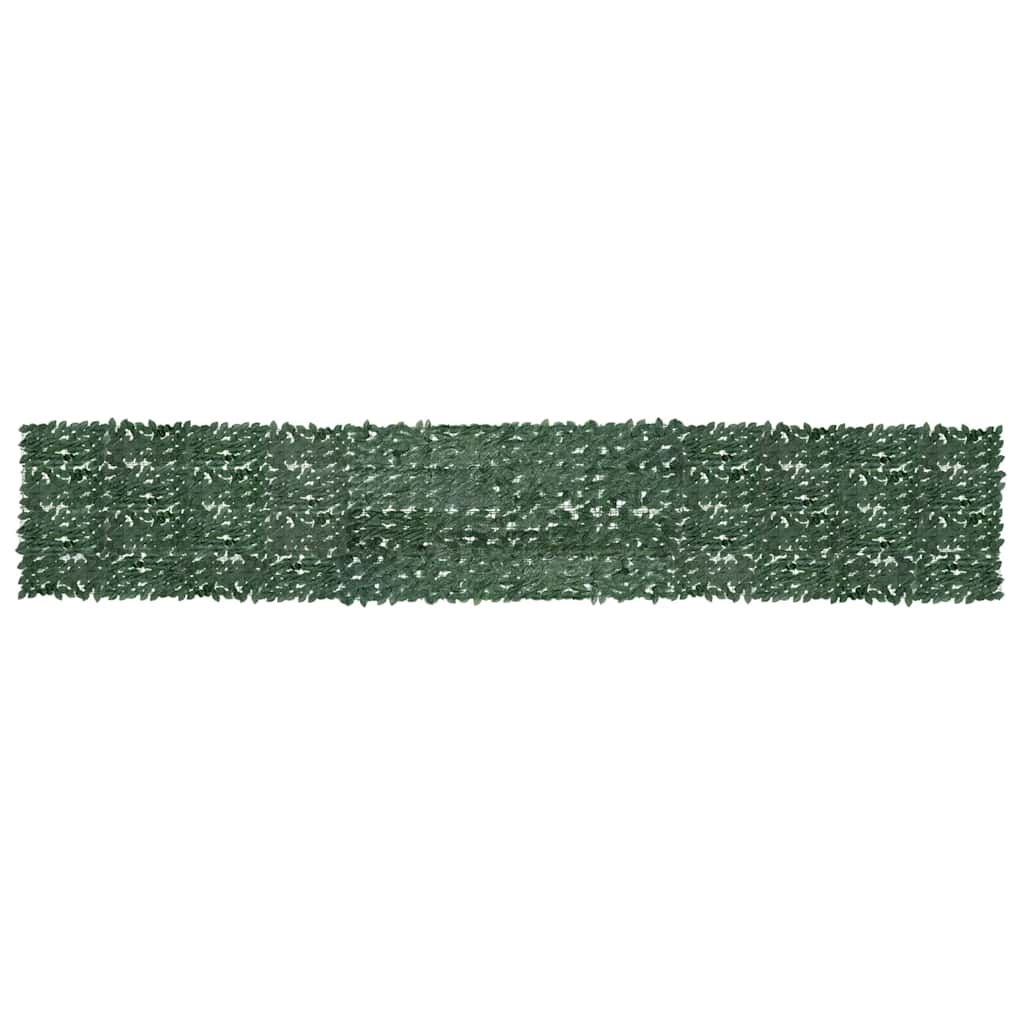 vidaXL Toldo para balcón con hojas verde oscuro 600x100 cm