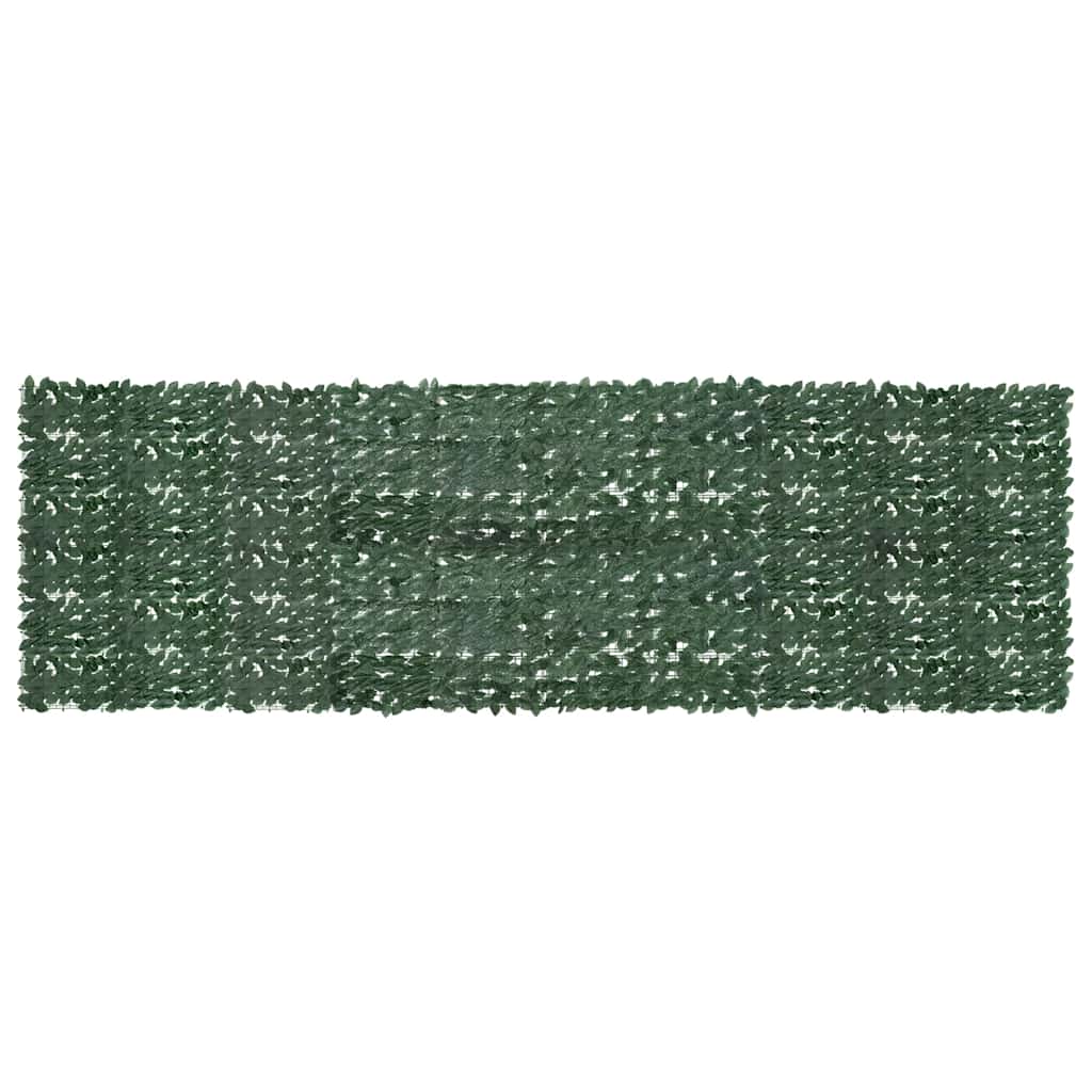 vidaXL Toldo para balcón con hojas verde oscuro 500x150 cm