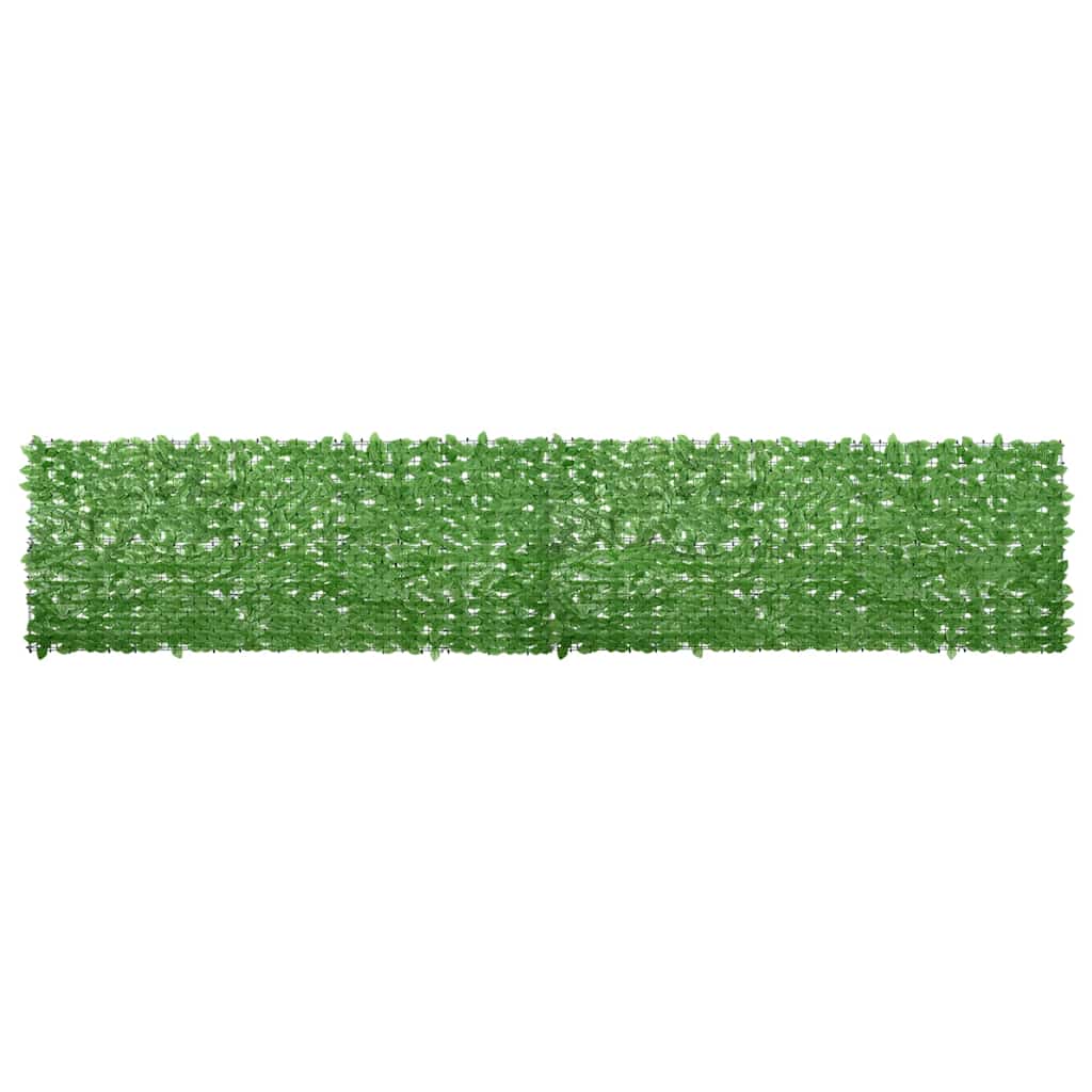 vidaXL Toldo para balcón con hojas verde 500x100 cm