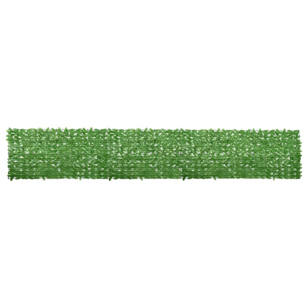 vidaXL Toldo para balcón con hojas verde 600x100 cm