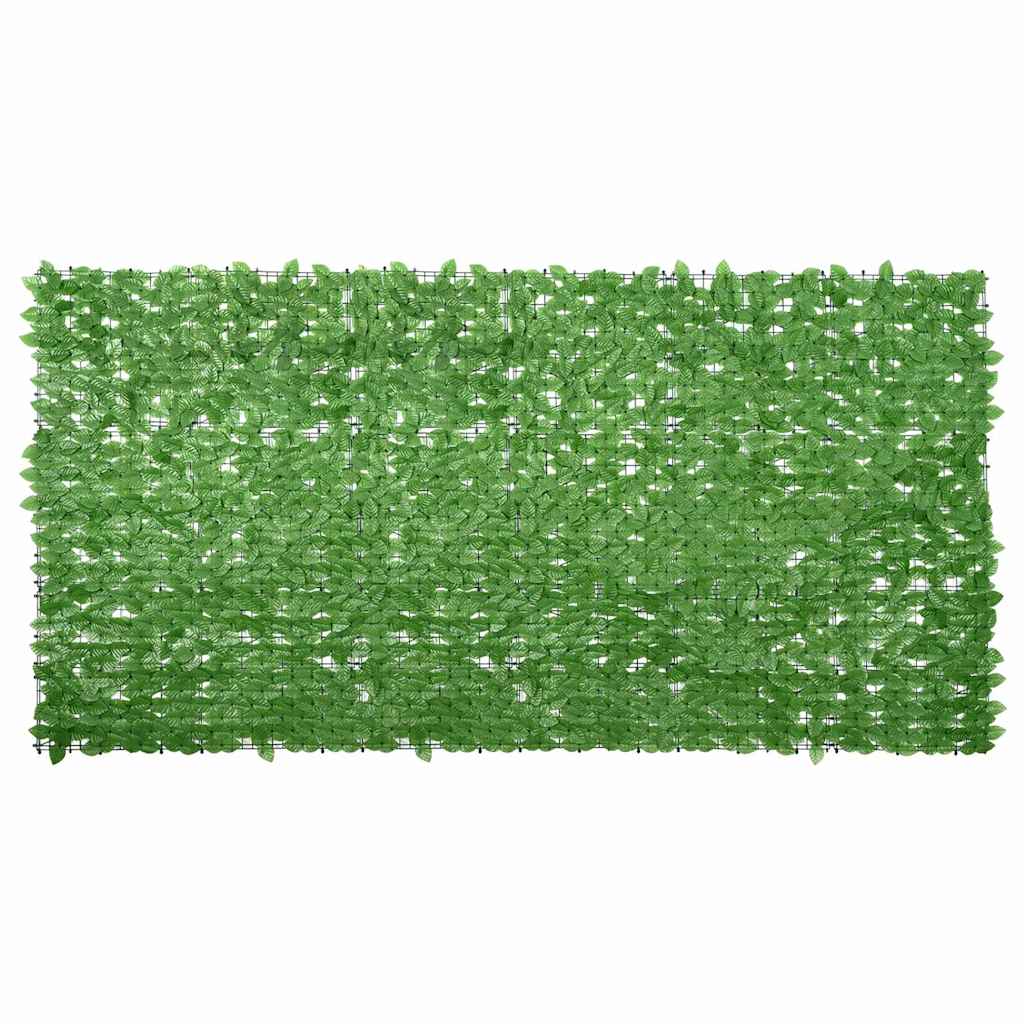 vidaXL Toldo para balcón con hojas verde 300x150 cm