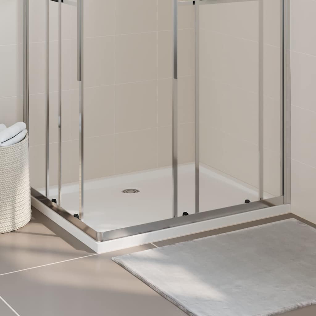 vidaXL Plato de ducha rectangular ABS 80x100 cm