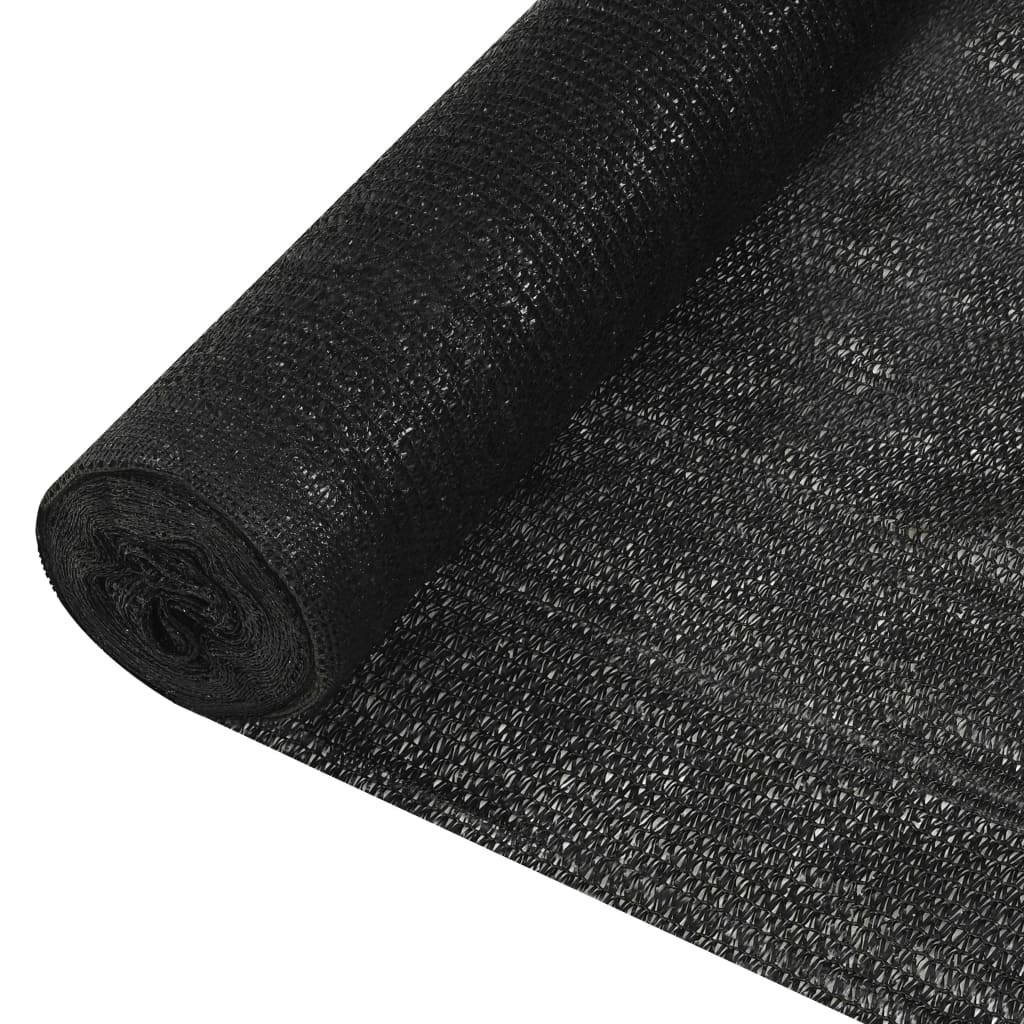 vidaXL Red de privacidad HDPE negro 1,8x50 m 195 g/m²