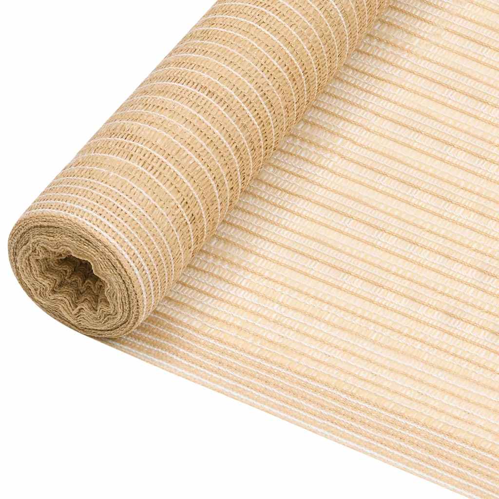 vidaXL Red de privacidad HDPE beige 3,6x25 m 195 g/m²