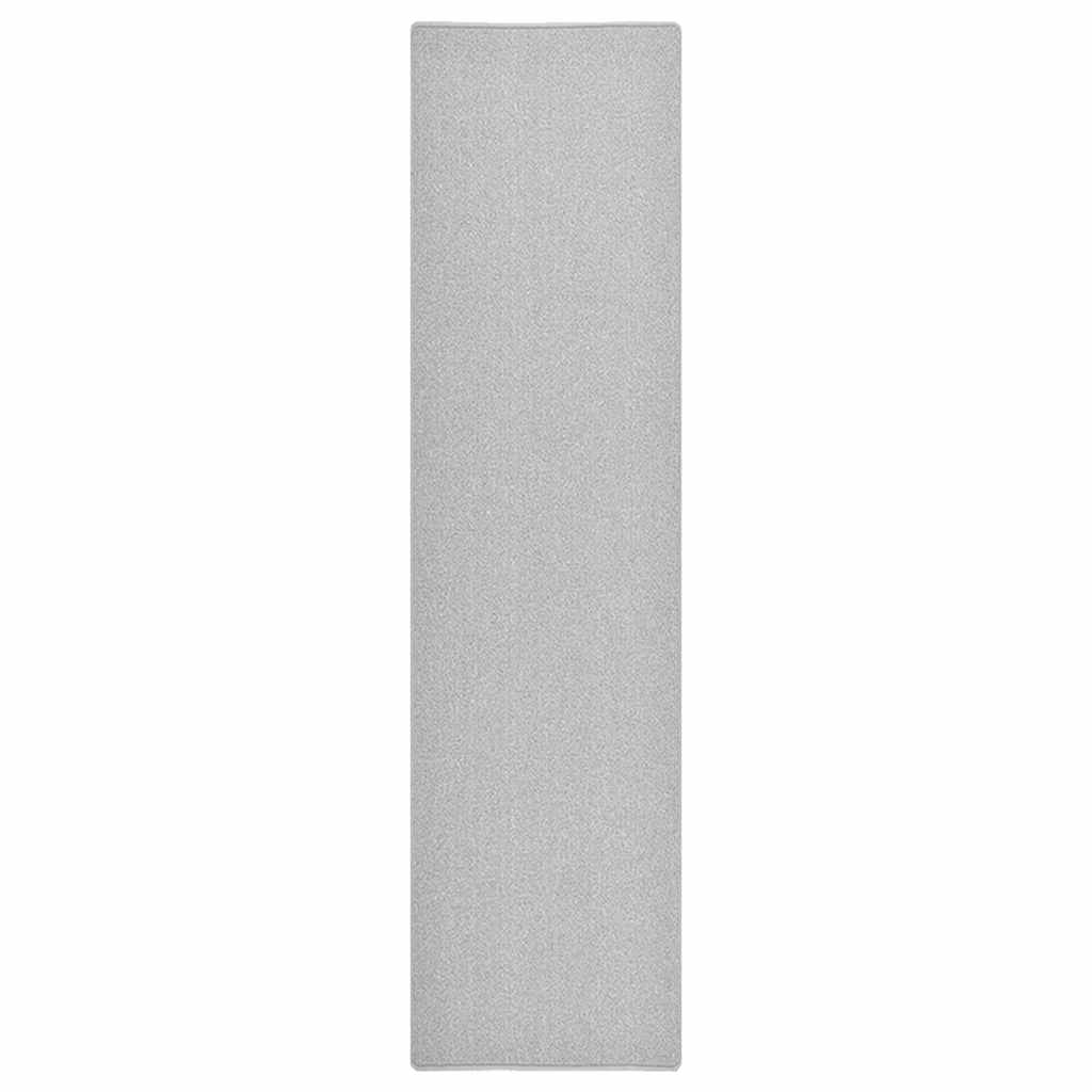 vidaXL Alfombra de pasillo gris claro 80x300 cm