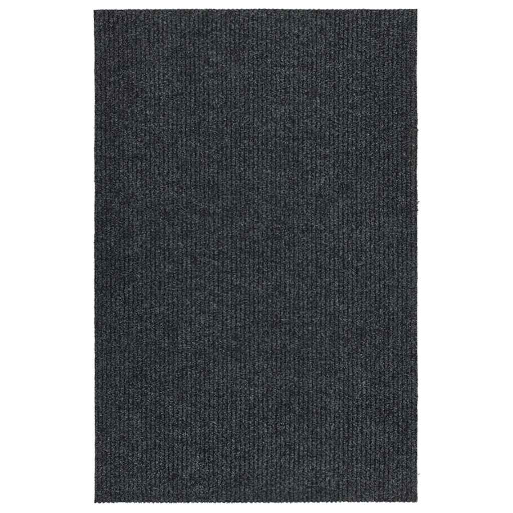vidaXL Alfombra de pasillo atrapa suciedad 100x150 cm gris antracita