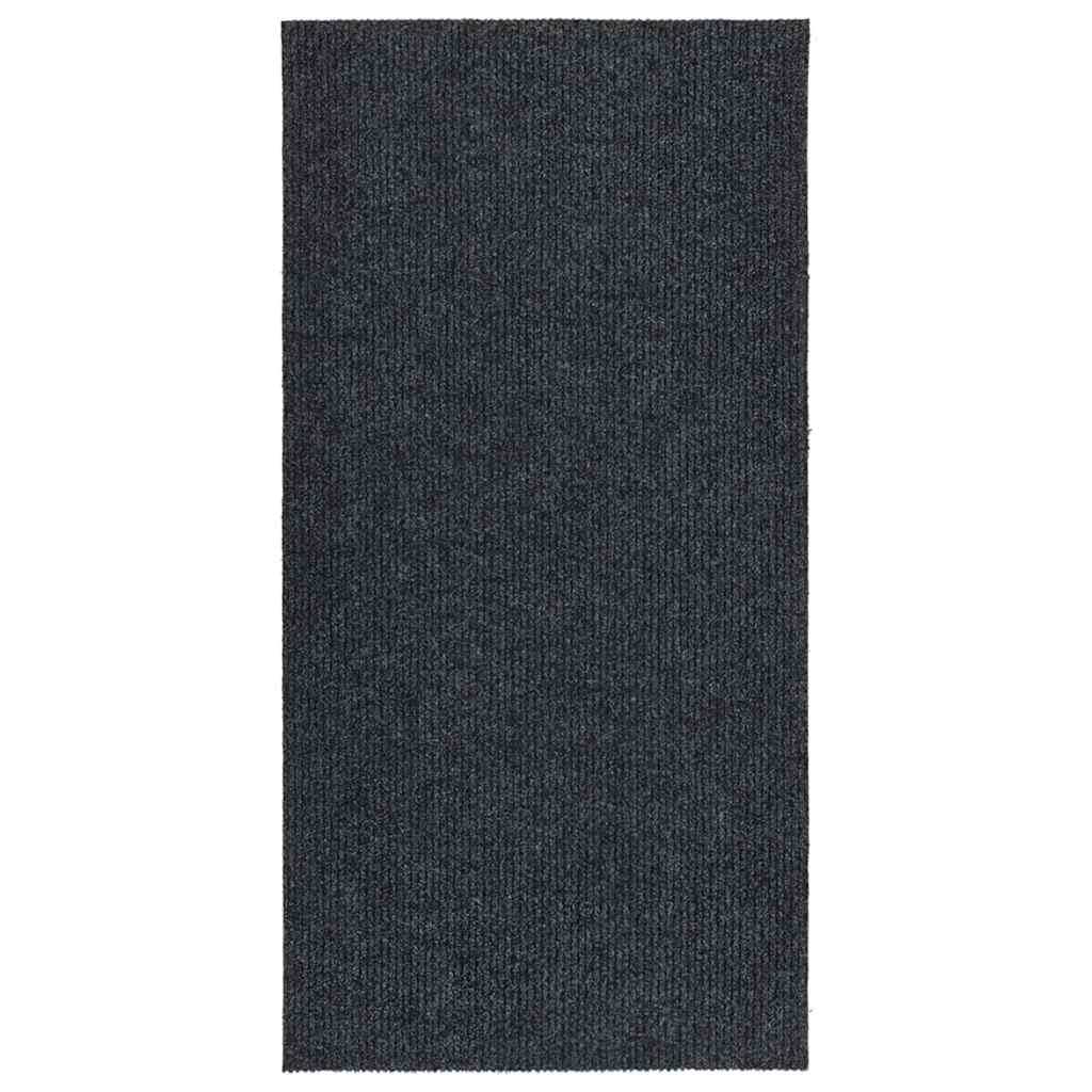 vidaXL Alfombra de pasillo atrapa suciedad 100x200 cm gris antracita