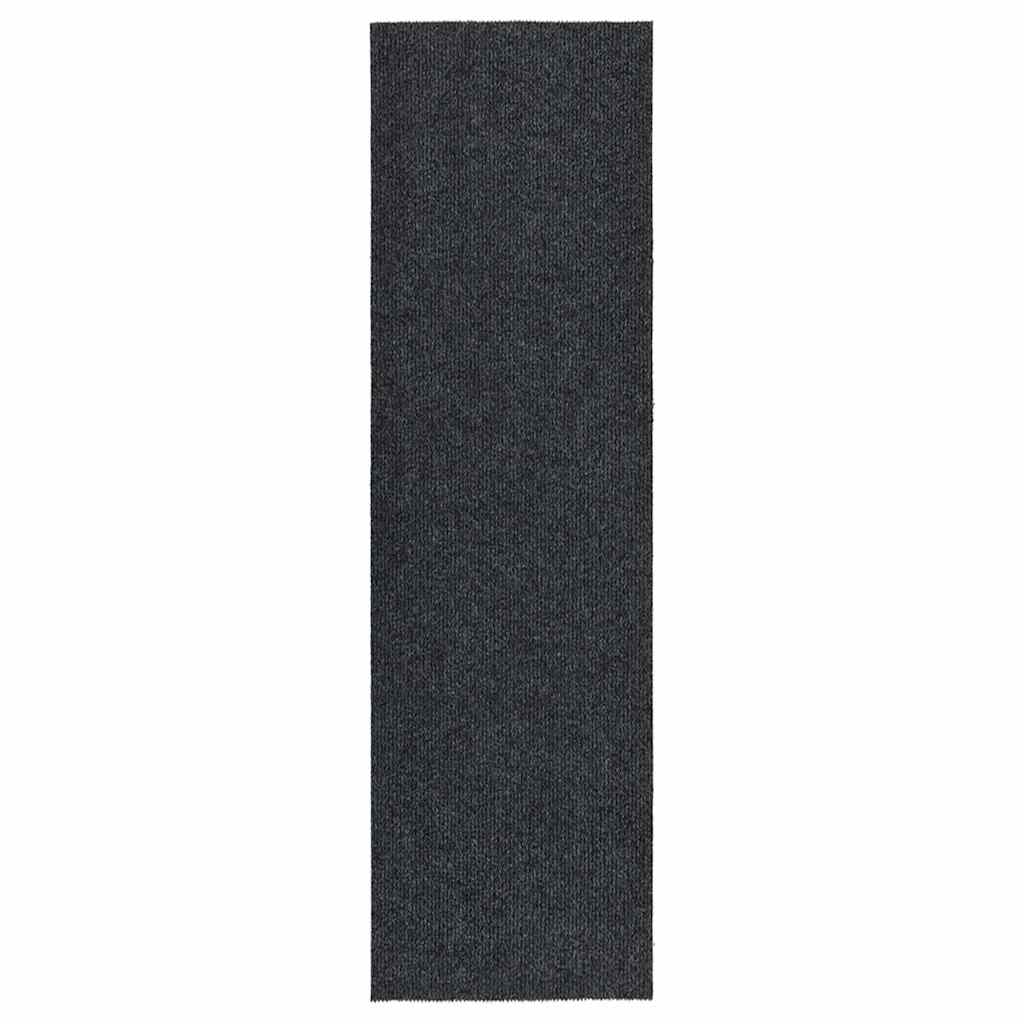 vidaXL Alfombra de pasillo atrapa suciedad 100x350 cm gris antracita