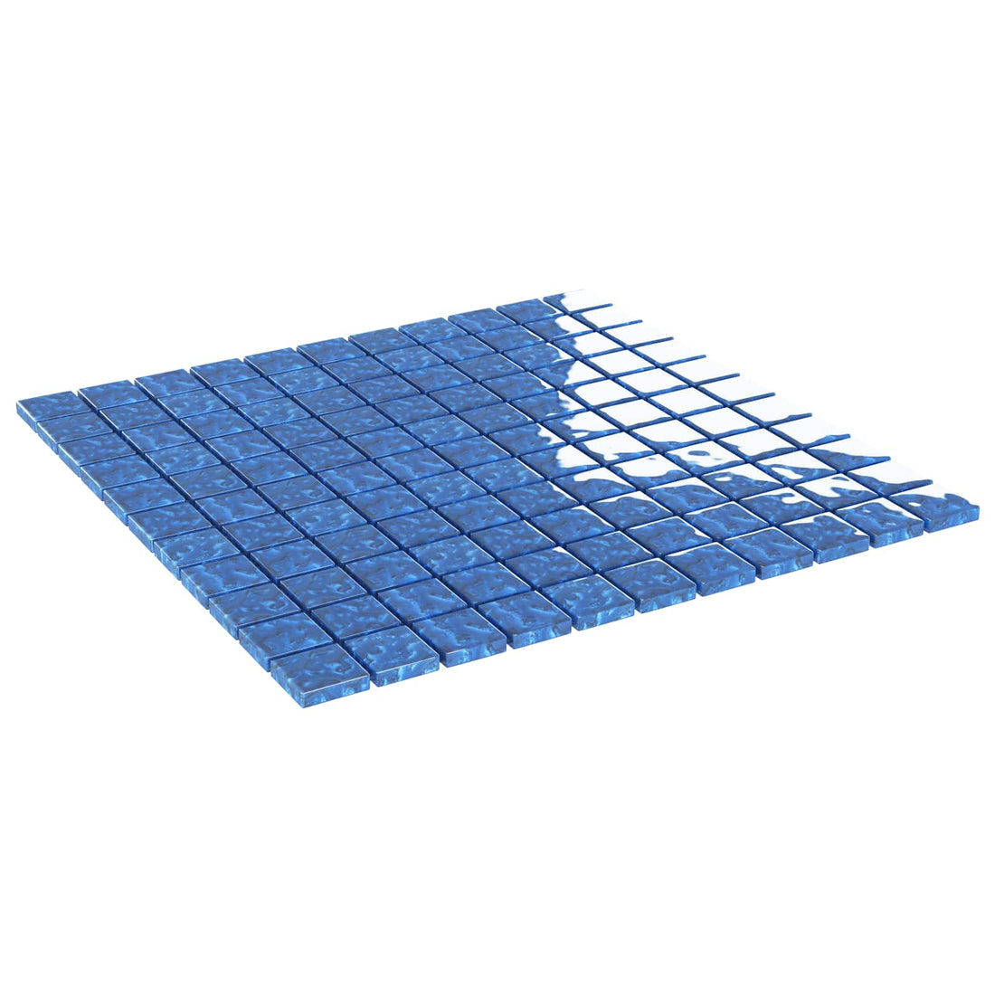 vidaXL Azulejo Mosaico 11 uds. 50 x 50 cm Azul Cristal