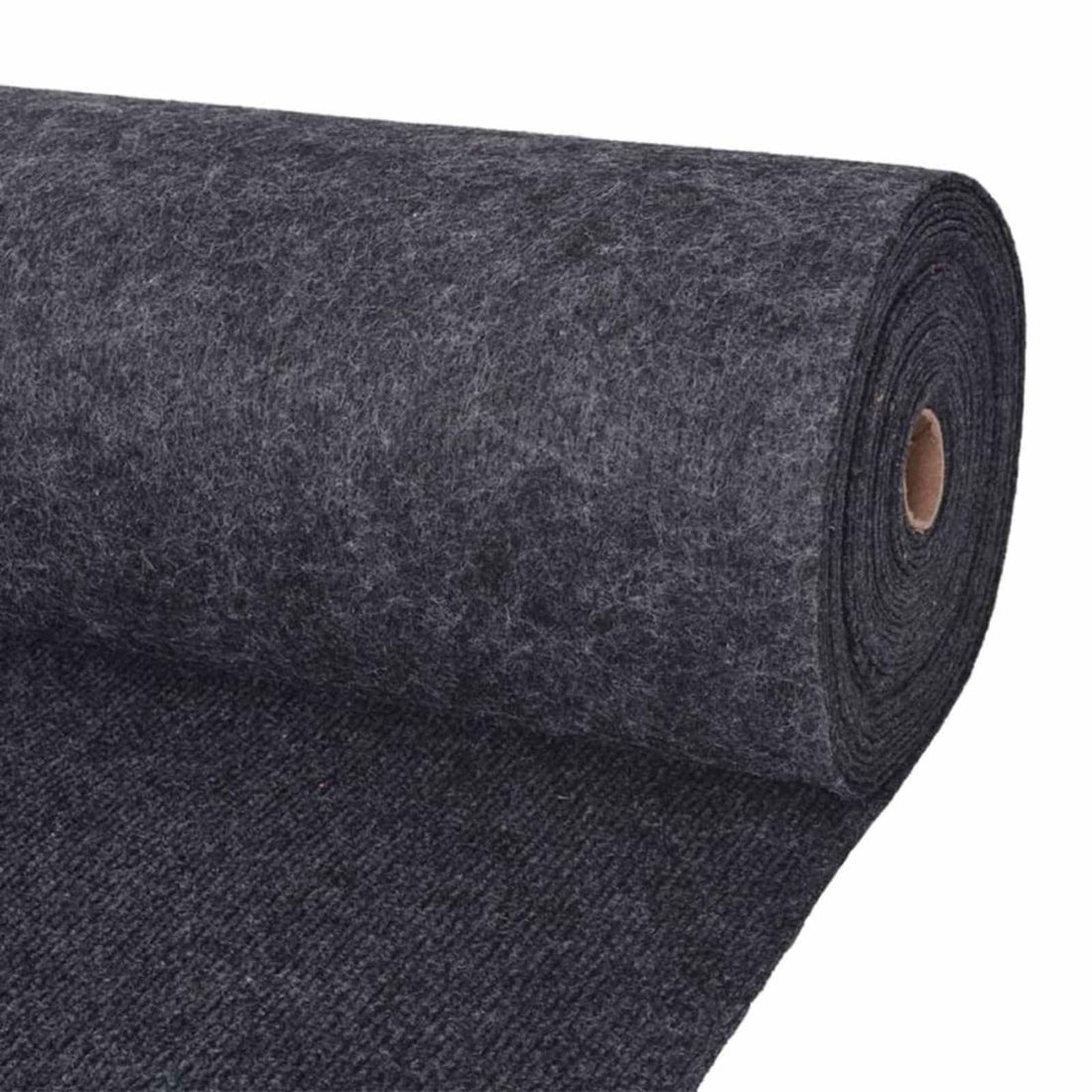 vidaXL Alfombra Gris antracita 1,2 x 10 m Poliéster