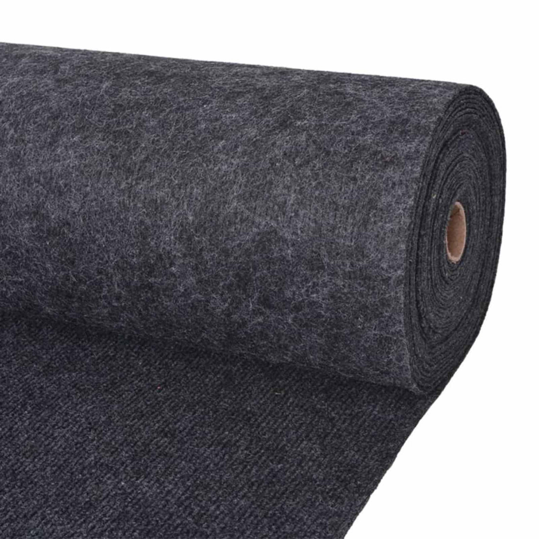 vidaXL Alfombra Gris antracita 1,2 x 15 m Poliéster