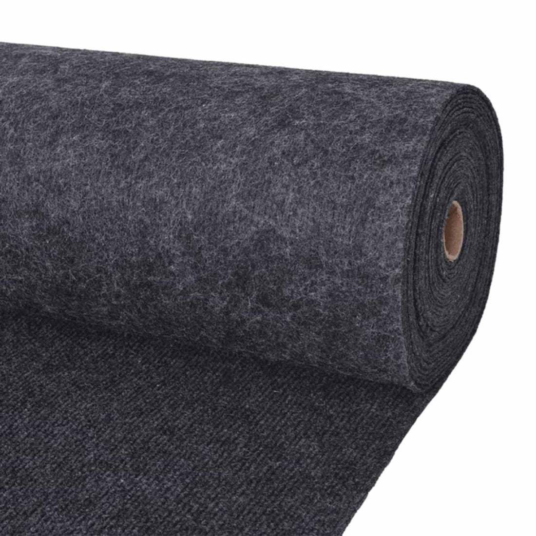 vidaXL Alfombra Gris antracita 1,2 x 20 m Poliéster