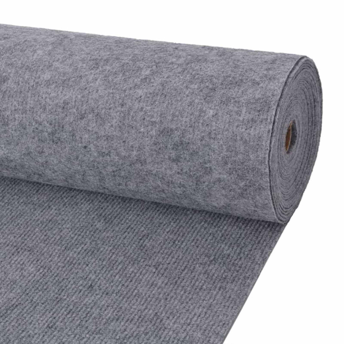 vidaXL Alfombra Gris 1,2 x 10 m Poliéster