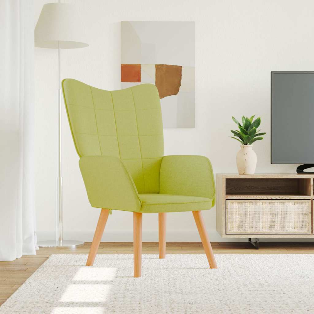 vidaXL Sillón de relax de tela verde