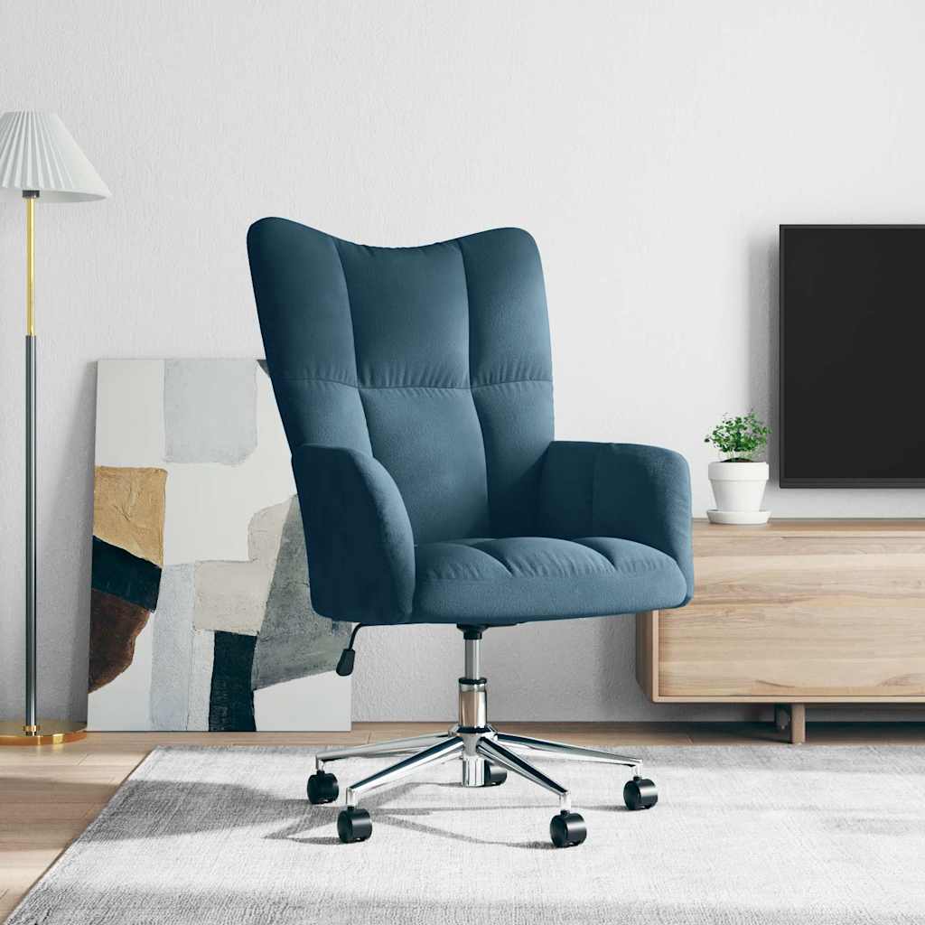 vidaXL Sillón de relax de terciopelo azul