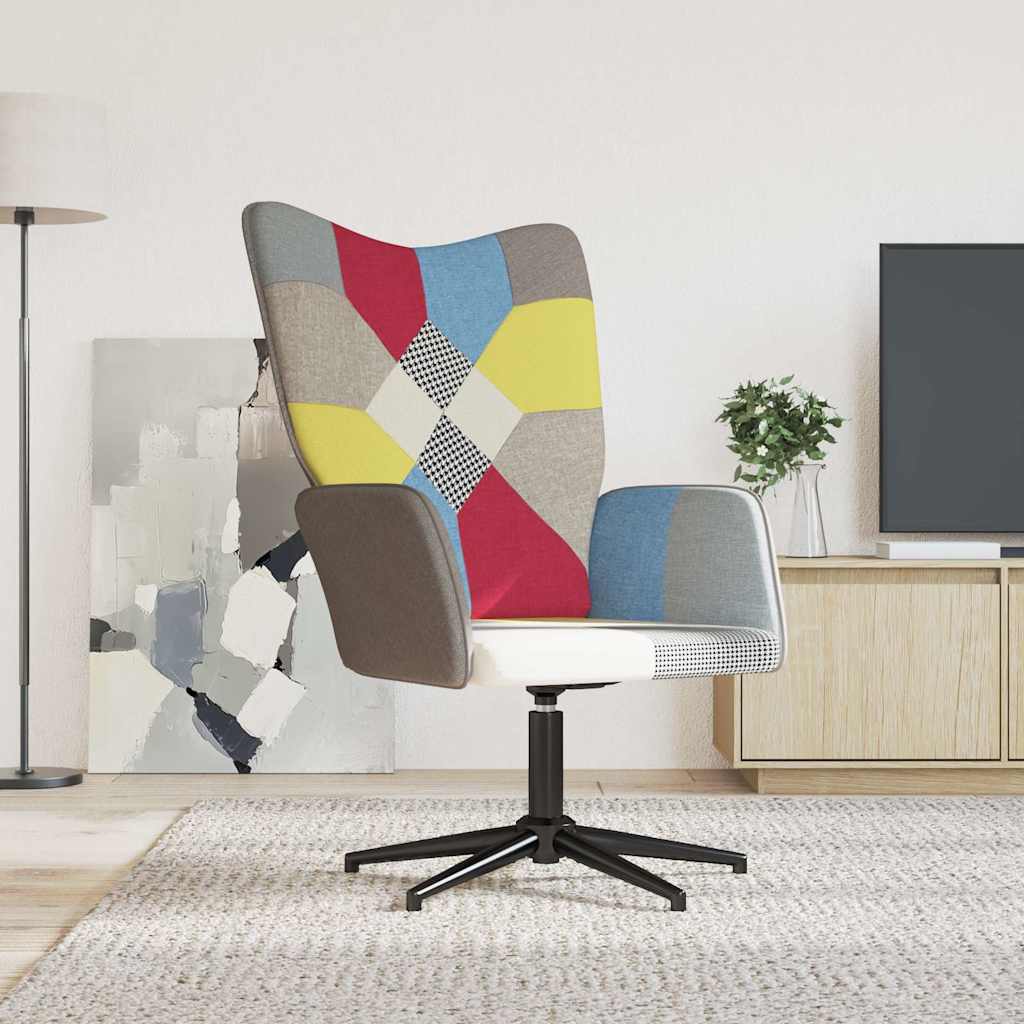 vidaXL Silla de relax de tela patchwork