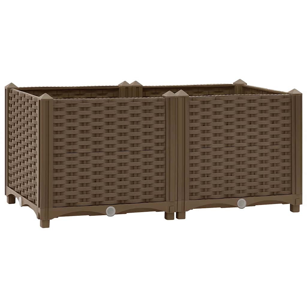 vidaXL Arriate 80x40x38 cm polipropileno