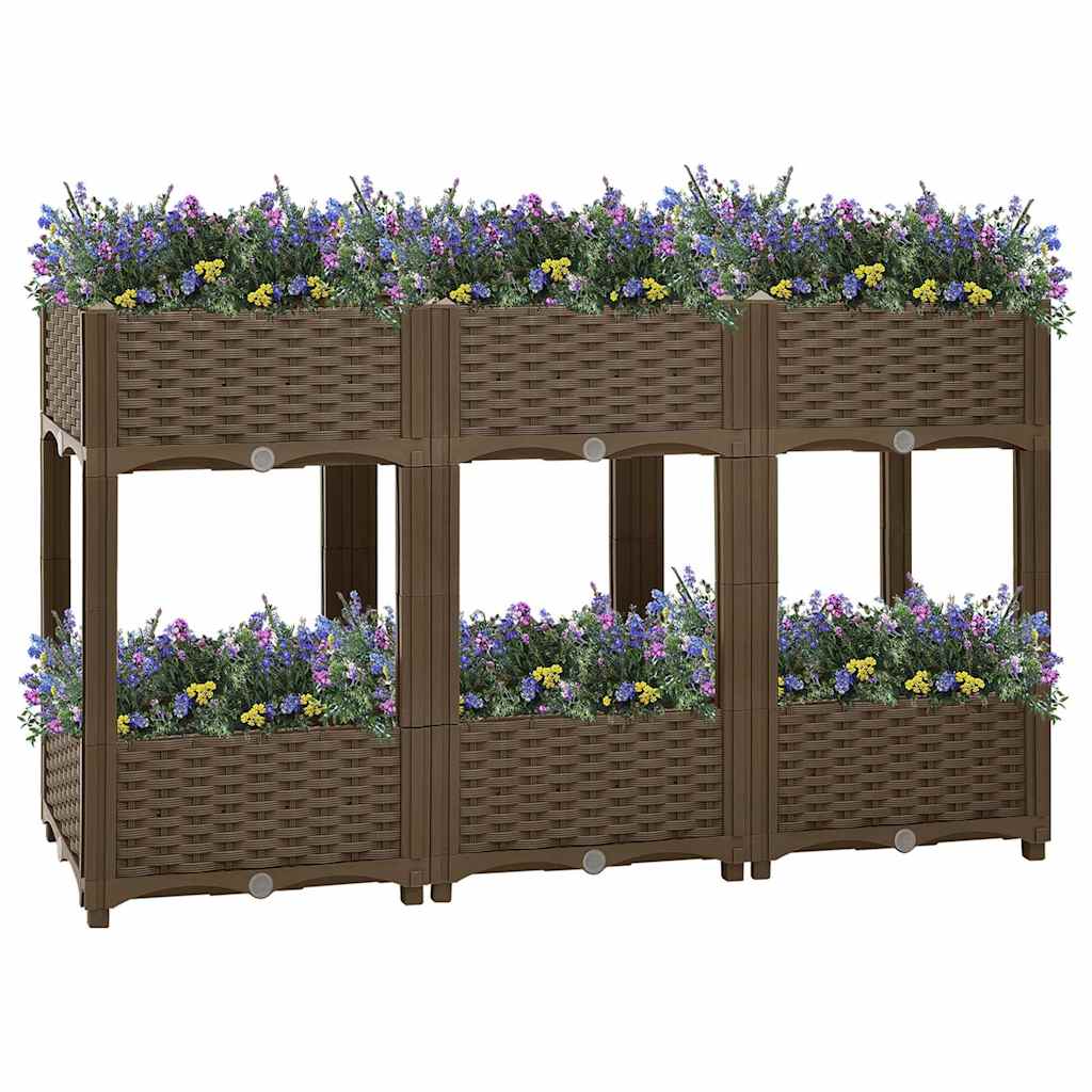 vidaXL Arriate 120x40x71 cm polipropileno