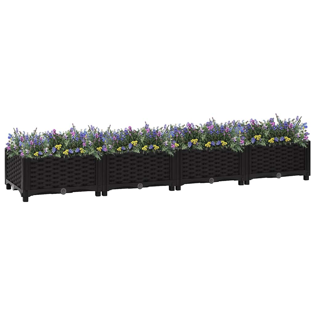 vidaXL Arriate 160x40x23 cm polipropileno