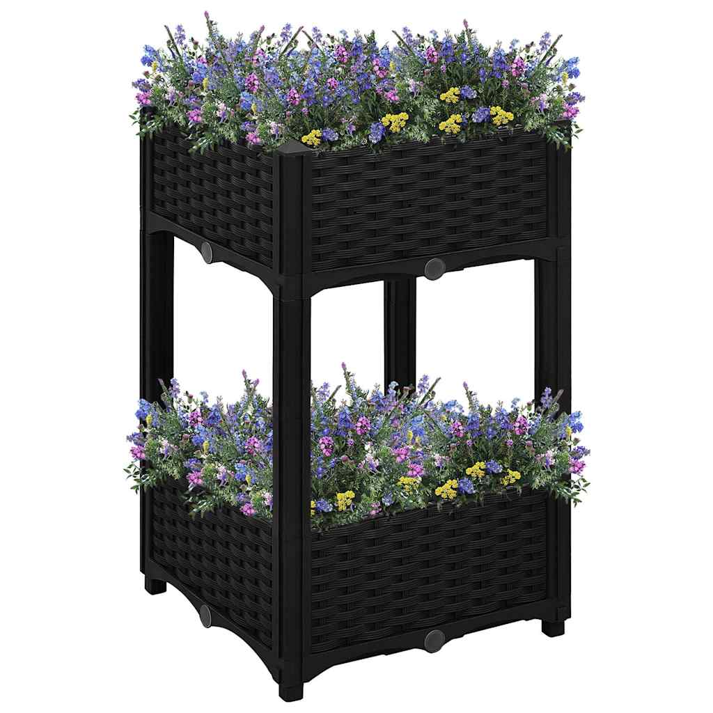 vidaXL Arriate 40x40x71 cm polipropileno