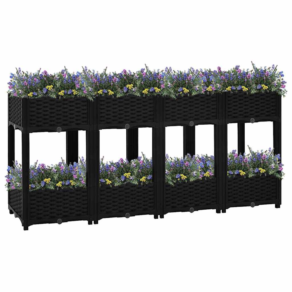 vidaXL Arriate 160x40x71 cm polipropileno