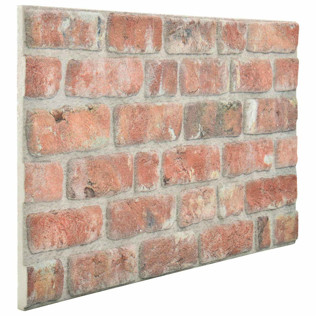 vidaXL Paneles de pared 10 uds. 100 x 50 cm Rojo Espuma EPS