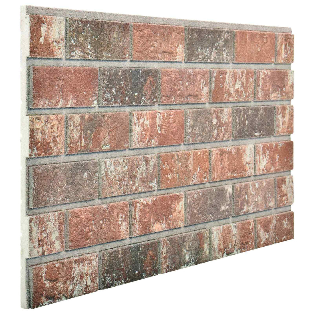 vidaXL Paneles de pared 10 uds. 100 x 50 cm Marrón oscuro y gris