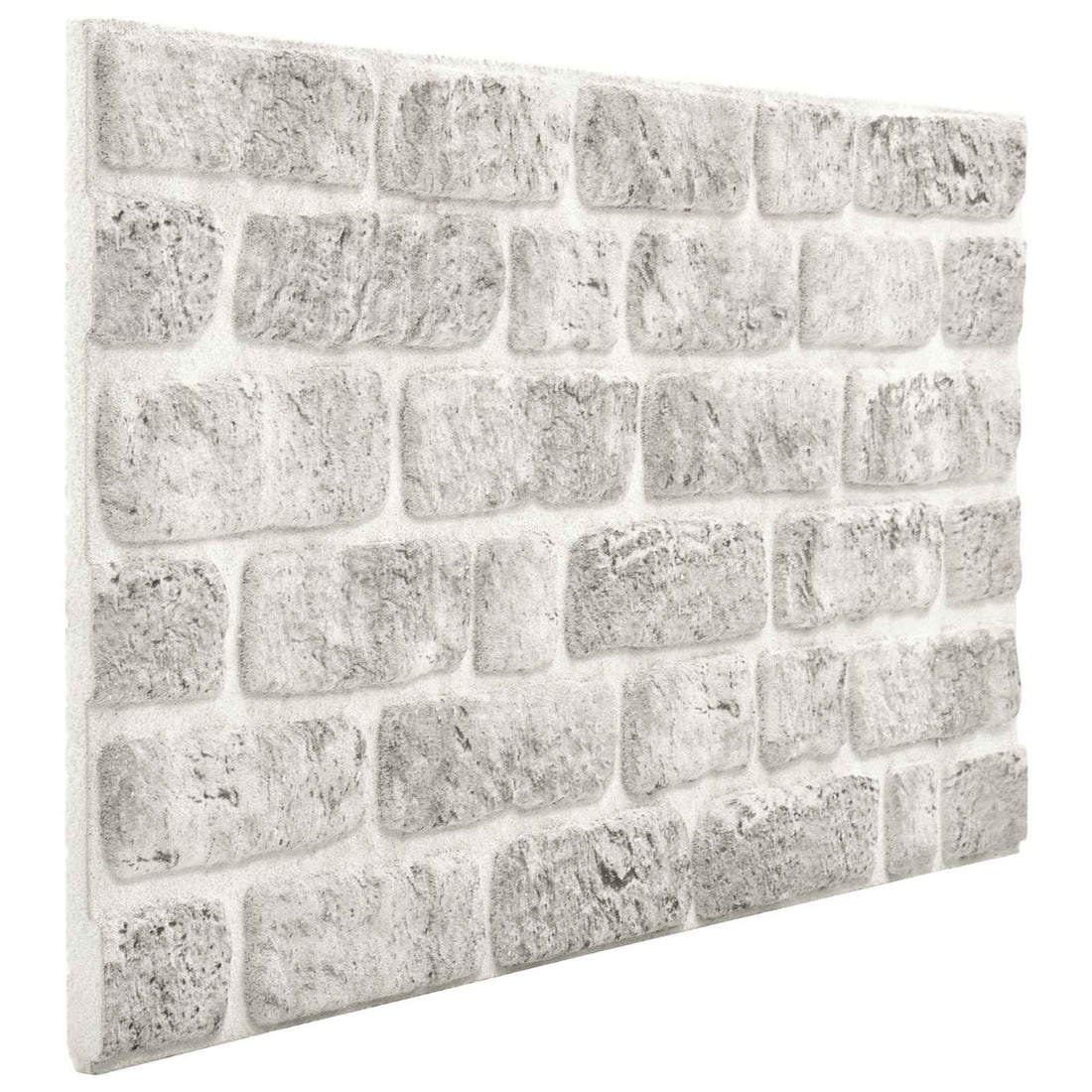 vidaXL Paneles de pared 10 uds. 100 x 50 cm Gris Claro Espuma EPS