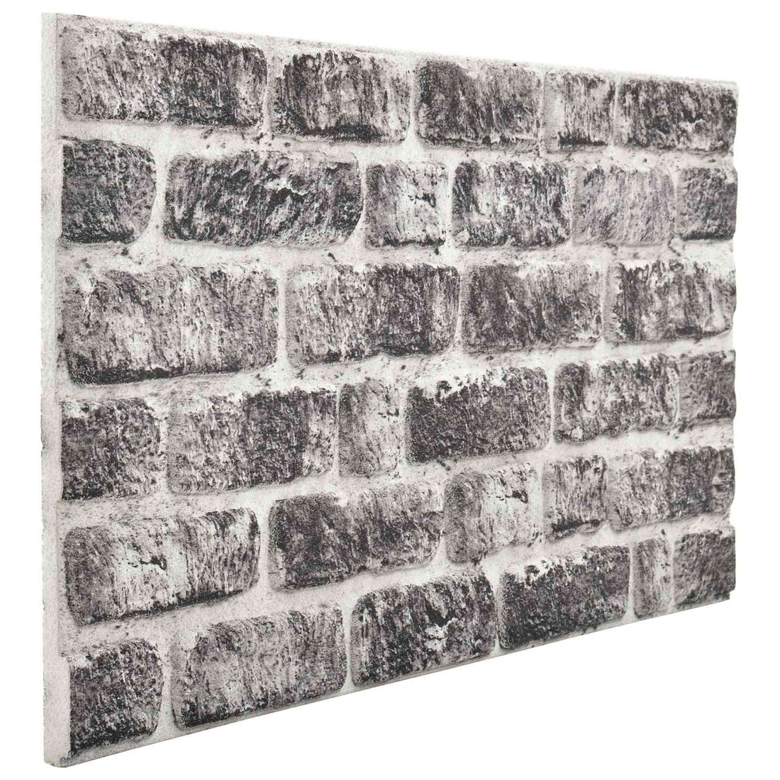 vidaXL Paneles de pared 10 uds. 100 x 50 cm Gris Oscuro y Espuma EPS