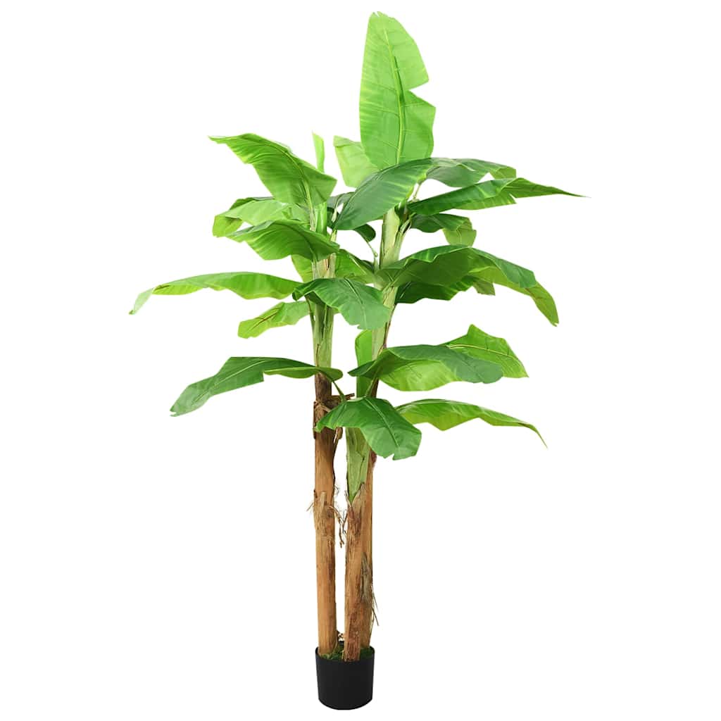 vidaXL Árbol bananero artificial con macetero 300 cm verde