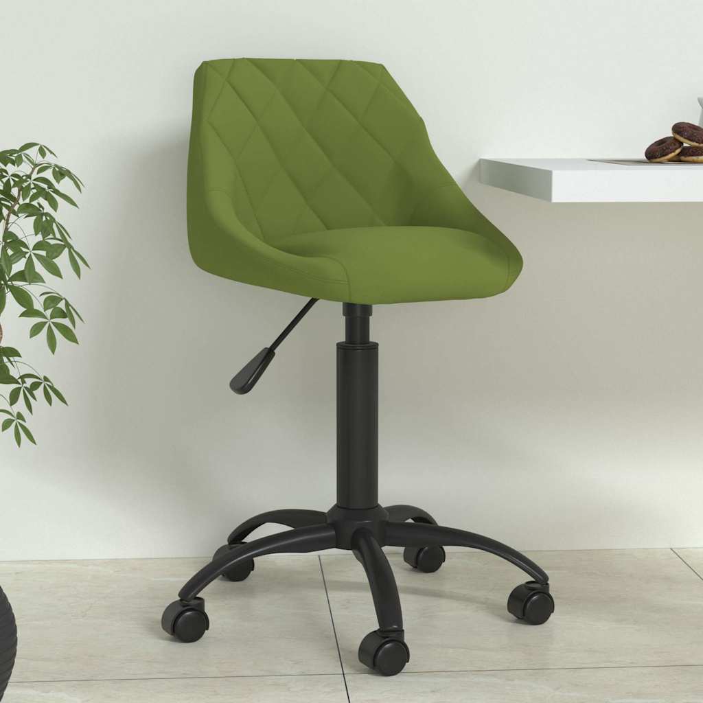 vidaXL Silla de comedor de terciopelo verde claro