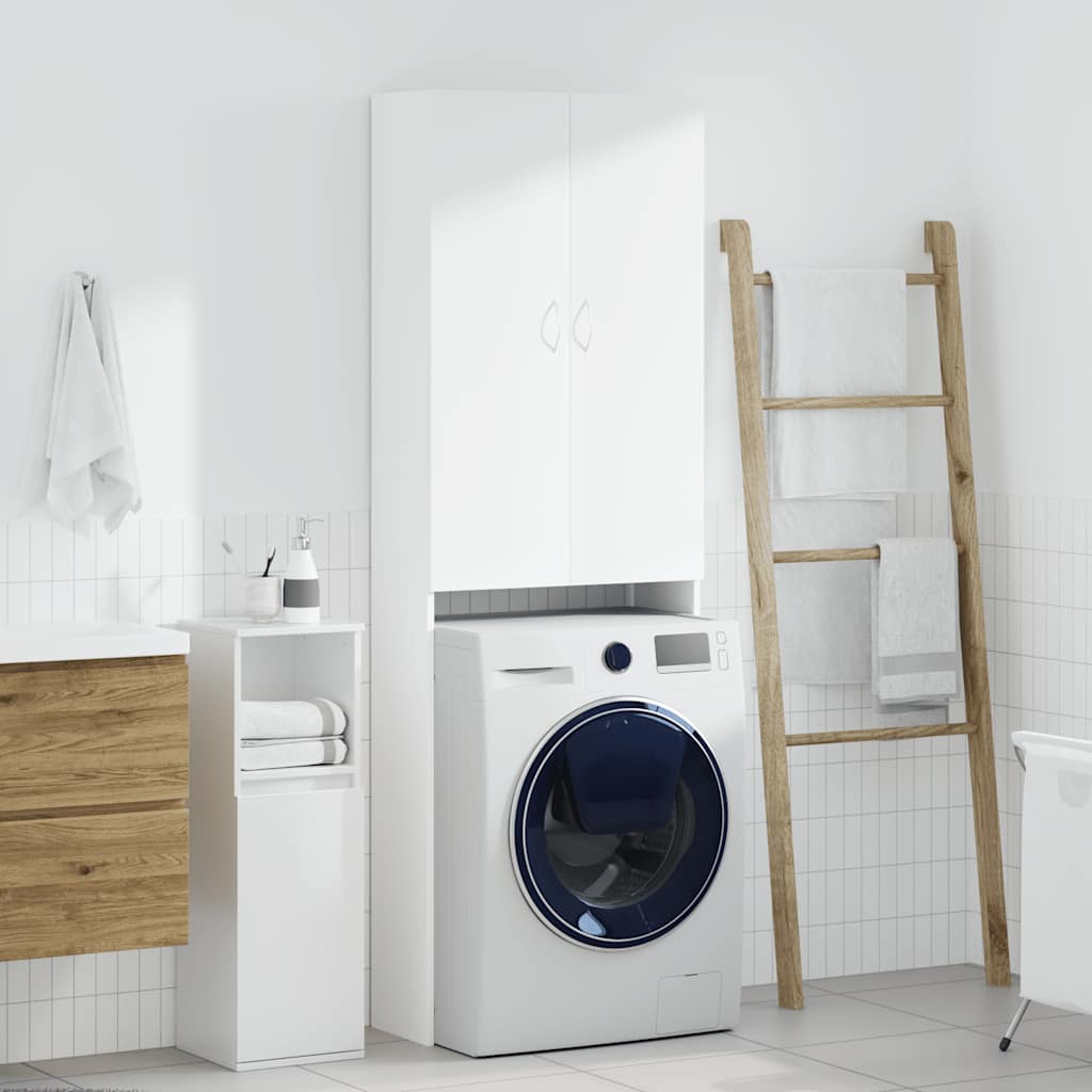 vidaXL Armario de lavadora blanco 64x25,5x190 cm