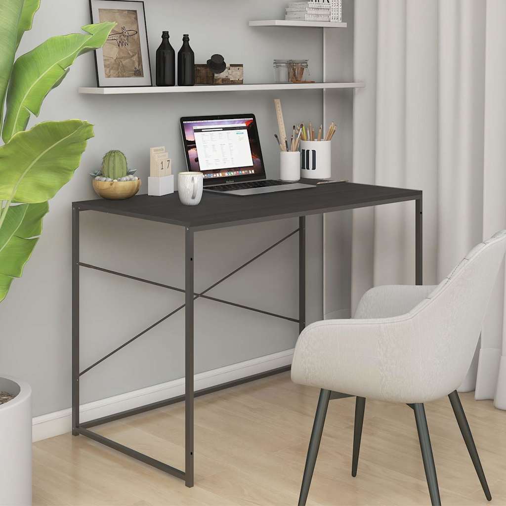 vidaXL Escritorio de ordenador aglomerado negro 110x60x70 cm